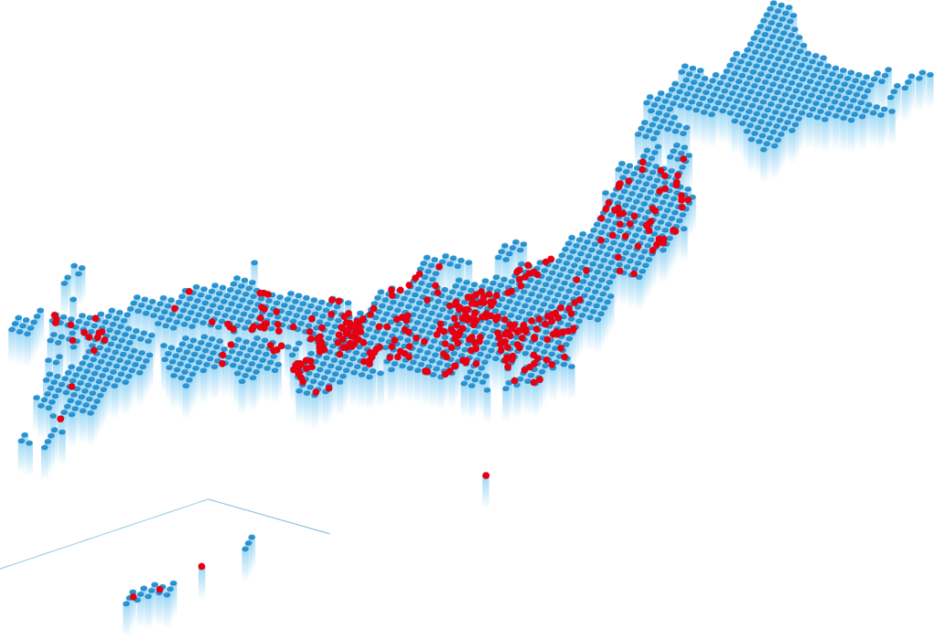 全実績 主要実績マップ